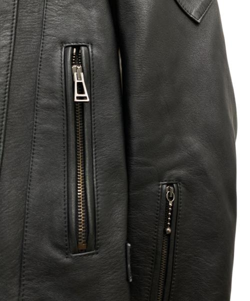 SOPHNET.（ソフネット）SOPHNET. (ソフネット) BELSTAFF (ベルスタッフ) ラムレザージャケット ブラック サイズ:46の古着・服飾アイテム