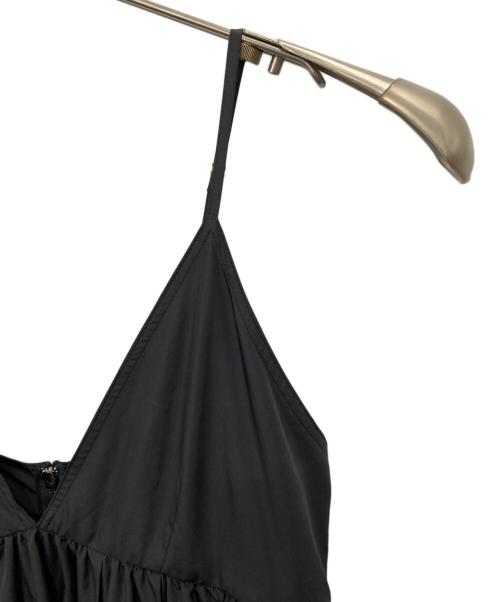 SLOBE IENA（スローブ イエナ）SLOBE IENA (スローブ イエナ) タフタギャザーキャミワンピース ブラック サイズ:36の古着・服飾アイテム