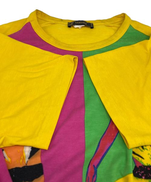 VERSACE（ヴェルサーチェ）VERSACE (ヴェルサーチェ) プリントTシャツ ベージュ サイズ:不明の古着・服飾アイテム