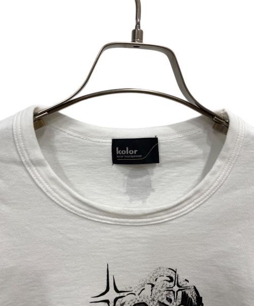 KOLOR（カラー）KOLOR (カラー) AC部 (エーシーブ) グラフィックTシャツ ホワイト サイズ:2の古着・服飾アイテム