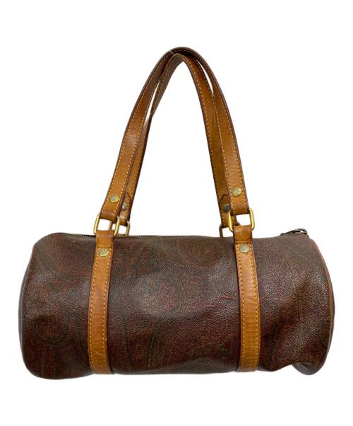 ETRO（エトロ）ETRO (エトロ) ペイズリー柄ミニボストンバッグ ブラウンの古着・服飾アイテム