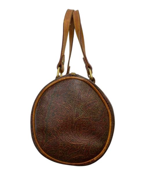 ETRO（エトロ）ETRO (エトロ) ペイズリー柄ミニボストンバッグ ブラウンの古着・服飾アイテム