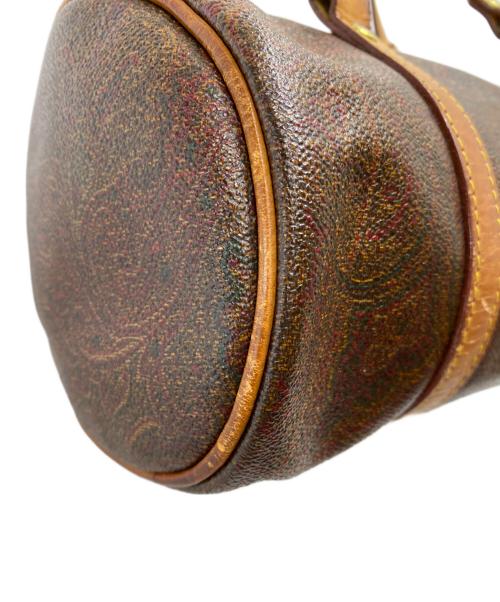 ETRO（エトロ）ETRO (エトロ) ペイズリー柄ミニボストンバッグ ブラウンの古着・服飾アイテム