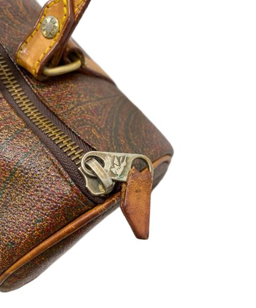 ETRO（エトロ）ETRO (エトロ) ペイズリー柄ミニボストンバッグ ブラウンの古着・服飾アイテム