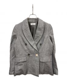 Snidel（スナイデル）の古着「ヘリンボーンリネンジャケット」｜グレー