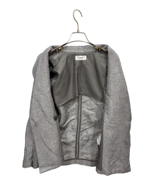 Snidel（スナイデル）Snidel (スナイデル) ヘリンボーンリネンジャケット グレーの古着・服飾アイテム