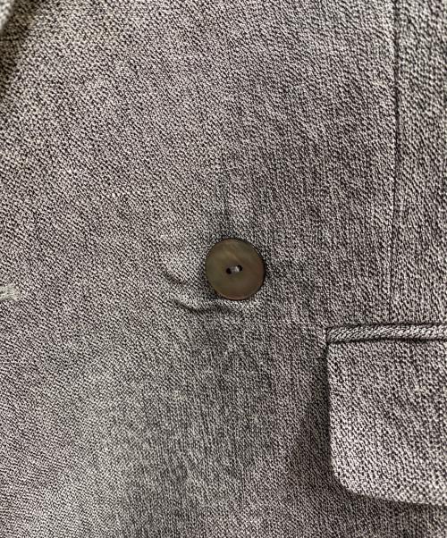 Snidel（スナイデル）Snidel (スナイデル) ヘリンボーンリネンジャケット グレーの古着・服飾アイテム