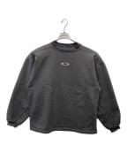 OAKLEY SOFTWAREオークリー ソフトウェア）の古着「センターロゴ刺繍スウェット」｜グレー