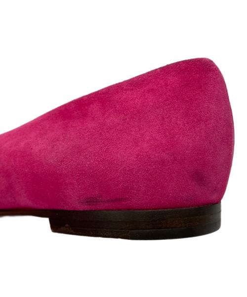 GUCCI（グッチ）GUCCI (グッチ) スウェードパンプス ピンク サイズ:7　1/2の古着・服飾アイテム