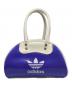 adidas（アディダス）の古着「エナメルミニボストンバッグ」｜ホワイト×ブルー