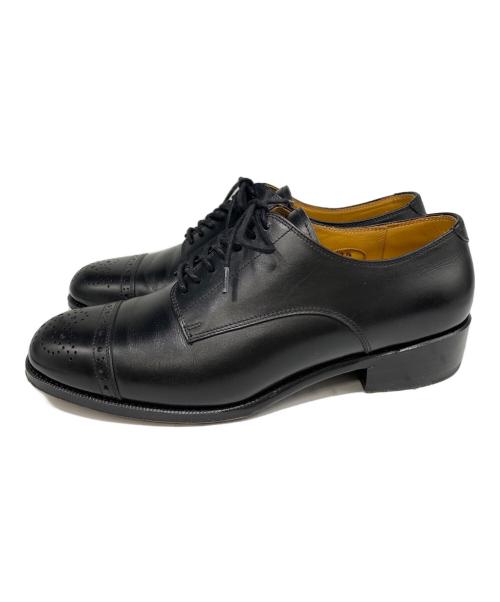 raymar（レイマー）RAYMAR (レイマー) ホールパンチドキャップトゥ  レザーシューズ ブラック サイズ:71/2の古着・服飾アイテム