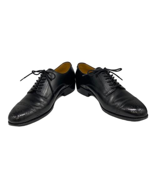 raymar（レイマー）RAYMAR (レイマー) ホールパンチドキャップトゥ  レザーシューズ ブラック サイズ:71/2の古着・服飾アイテム