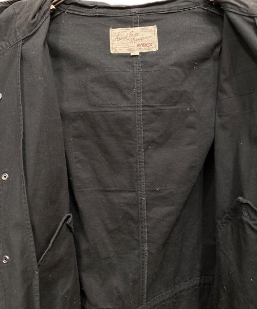 AVIREX（アヴィレックス）AVIREX (アヴィレックス) モッズコート ブラック サイズ:XLの古着・服飾アイテム