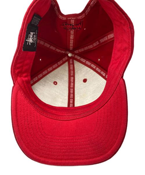 stussy（ステューシー）stussy (ステューシー) キャップ レッドの古着・服飾アイテム