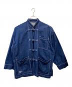 FreshServiceフレッシュサービス）の古着「デニムカンフーカバーオール」｜ブルー