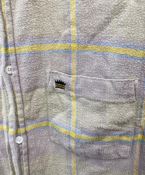 OLD STUSSY（オールドステューシー）OLD STUSSY (オールドステューシー) 90's～ チェックシャツ ベージュ サイズ:Mの古着・服飾アイテム