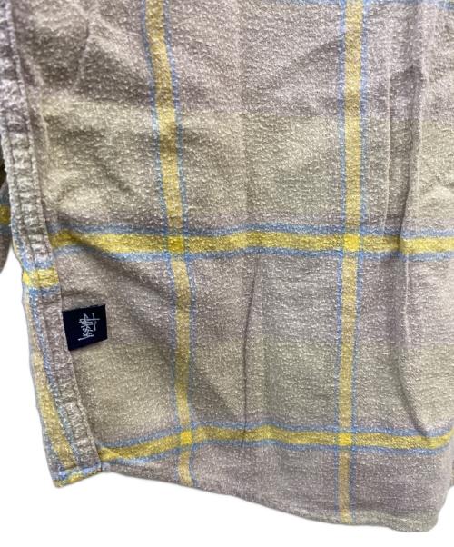 OLD STUSSY（オールドステューシー）OLD STUSSY (オールドステューシー) 90's～ チェックシャツ ベージュ サイズ:Mの古着・服飾アイテム