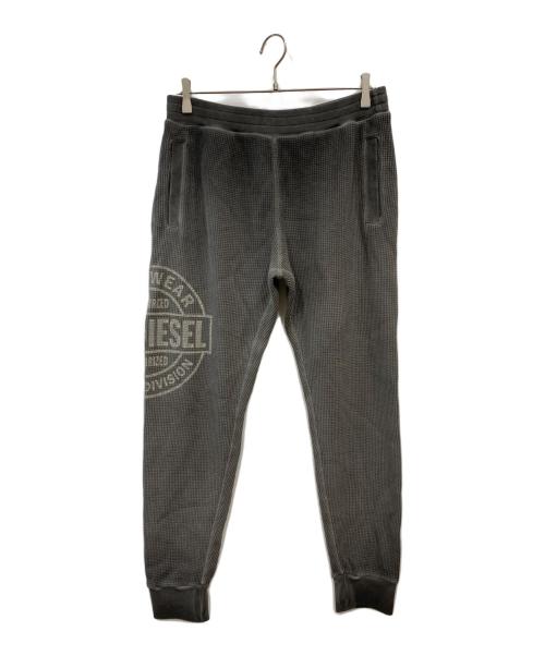 DIESEL（ディーゼル）DIESEL (ディーゼル) P-Tarafyワッフルパンツ ブラック サイズ:Mの古着・服飾アイテム