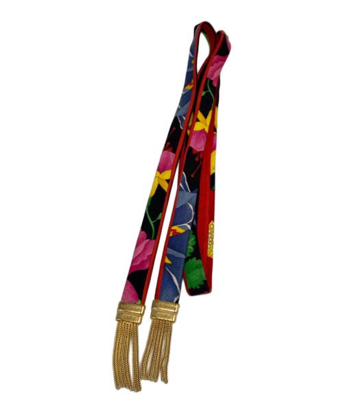 LEONARD（レオナール）LEONARD (レオナール) 花柄ワンピース ブラック サイズ:Lの古着・服飾アイテム