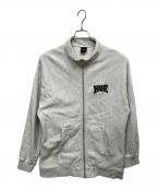 HUFハフ）の古着「HOME TEAM FULL ZIP FLEECE」｜グレー
