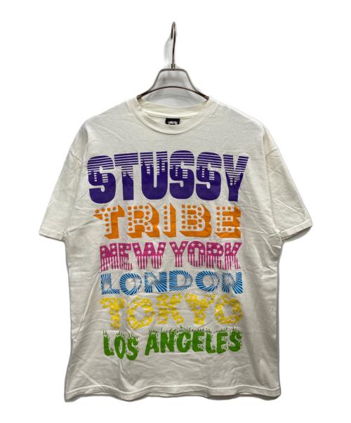 stussy（ステューシー）stussy (ステューシー) 00's プリントTシャツ ホワイト サイズ:Lの古着・服飾アイテム