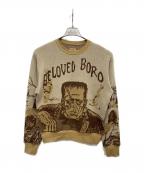 KAPITALキャピタル）の古着「8G ジャガードニット ヴィンテージクルーセーター」｜ブラウン