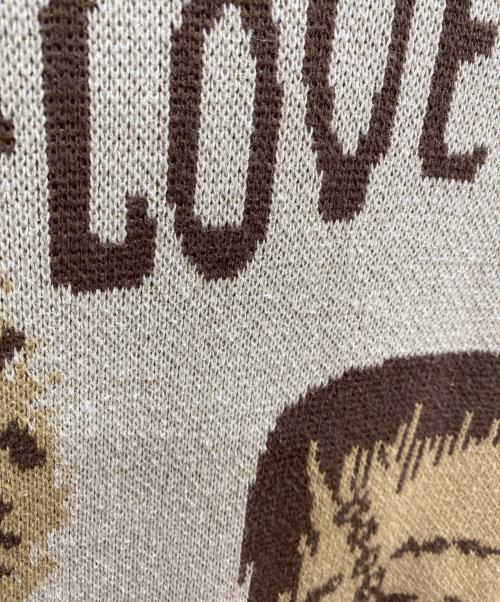 KAPITAL（キャピタル）KAPITAL (キャピタル) 8G ジャガードニット ヴィンテージクルーセーター ブラウン サイズ:3の古着・服飾アイテム