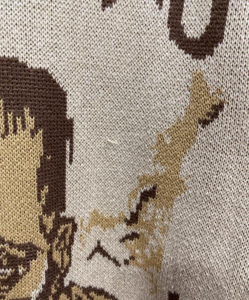 KAPITAL（キャピタル）KAPITAL (キャピタル) 8G ジャガードニット ヴィンテージクルーセーター ブラウン サイズ:3の古着・服飾アイテム