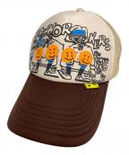 KAPITALキャピタル）の古着「KO-WORKERS who’s the kneekid トラックキャップ」｜ベージュ×ブラウン