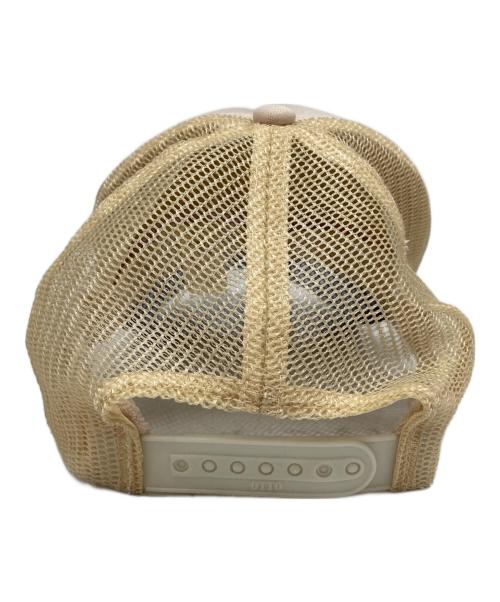 KAPITAL（キャピタル）KAPITAL (キャピタル) KO-WORKERS who’s the kneekid トラックキャップ ベージュ×ブラウンの古着・服飾アイテム