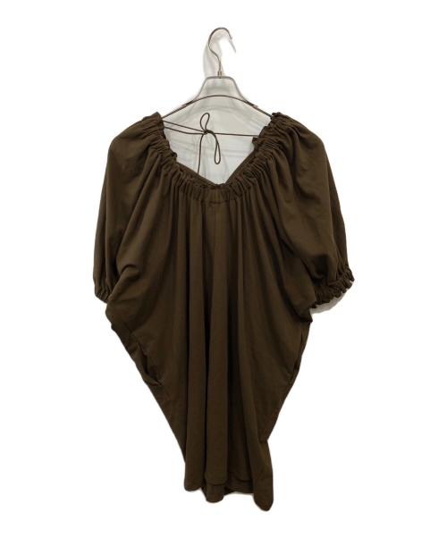 OUD（ウード）OUD (ウード) Revealing gather dress ブラウン サイズ:FREEの古着・服飾アイテム