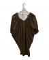 OUD (ウード) Revealing gather dress ブラウン サイズ:FREE：3500円