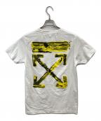 OFFWHITEオフホワイト）の古着「19AW Acrylic Diagonal Arrow S/S Tee アロープリントTシャツ」｜ホワイト