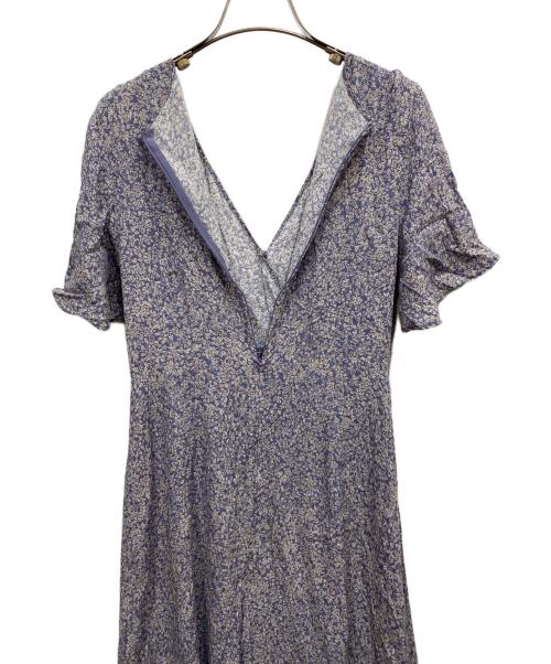 FRAY ID（フレイ アイディー）FRAY ID (フレイ アイディー) プリントカシュクールワンピース パープル サイズ:1の古着・服飾アイテム