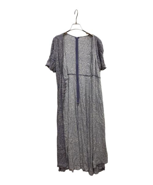 FRAY ID（フレイ アイディー）FRAY ID (フレイ アイディー) プリントカシュクールワンピース パープル サイズ:1の古着・服飾アイテム