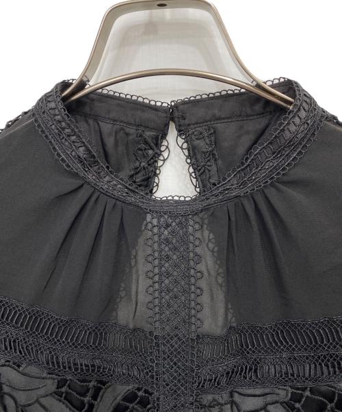 Lily Brown（リリーブラウン）Lily Brown (リリーブラウン) フラワーレースワンピース ブラック サイズ:1の古着・服飾アイテム