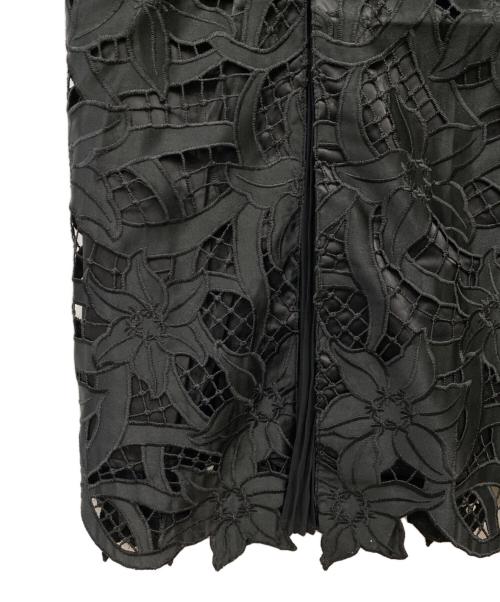 Lily Brown（リリーブラウン）Lily Brown (リリーブラウン) フラワーレースワンピース ブラック サイズ:1の古着・服飾アイテム