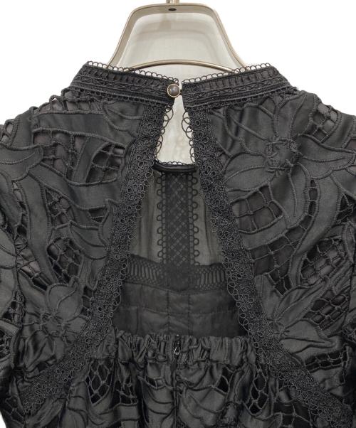 Lily Brown（リリーブラウン）Lily Brown (リリーブラウン) フラワーレースワンピース ブラック サイズ:1の古着・服飾アイテム