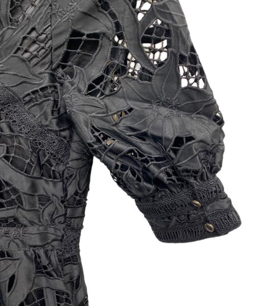 Lily Brown（リリーブラウン）Lily Brown (リリーブラウン) フラワーレースワンピース ブラック サイズ:1の古着・服飾アイテム