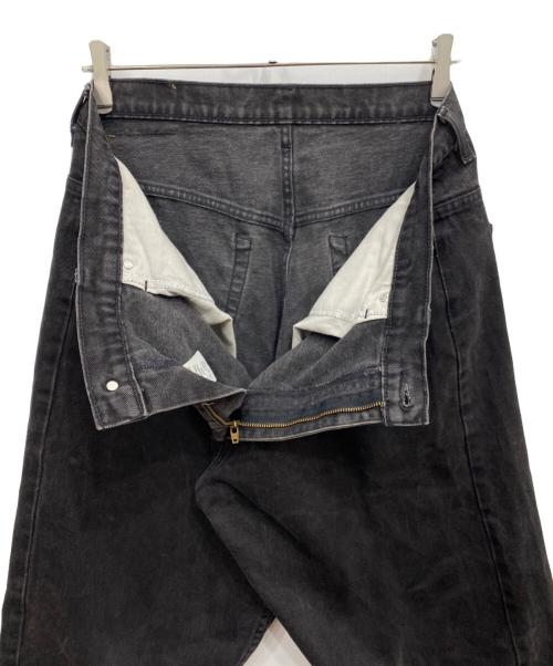 RALPH LAUREN JEANS（ラルフローレンジーンズ）RALPH LAUREN JEANS (ラルフローレンジーンズ) ワイドテーパードデニムパンツ ブラック サイズ:W36の古着・服飾アイテム