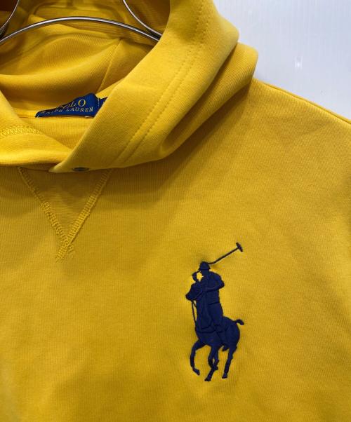 POLO RALPH LAUREN（ポロ・ラルフローレン）POLO RALPH LAUREN (ポロ・ラルフローレン) 前Vビッグポニーパーカー イエロー サイズ:Ｌの古着・服飾アイテム