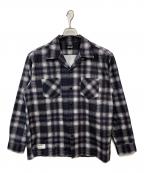 Schottショット）の古着「LS FLANNEL SHIRT OMBRE」｜ブラック