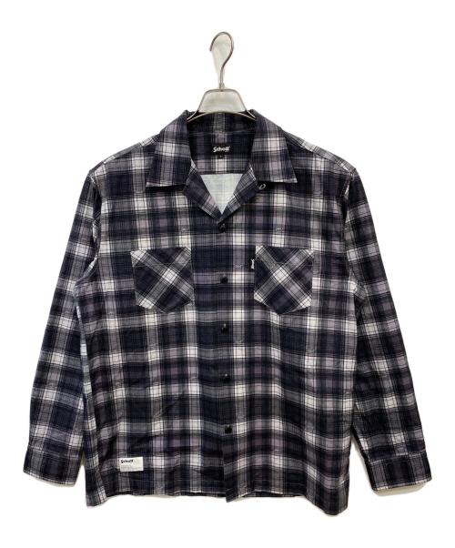 Schott（ショット）Schott (ショット) LS FLANNEL SHIRT OMBRE ブラック サイズ:Ｌの古着・服飾アイテム
