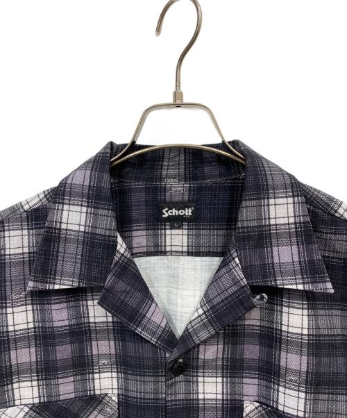 Schott（ショット）Schott (ショット) LS FLANNEL SHIRT OMBRE ブラック サイズ:Ｌの古着・服飾アイテム