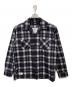 Schott（ショット）の古着「LS FLANNEL SHIRT OMBRE」｜ブラック