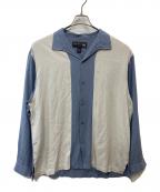 NATNASTナットナスト）の古着「長袖シルクシャツ」｜ブルー