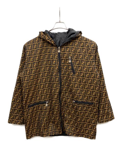 FENDI（フェンディ）FENDI (フェンディ) リバーシブルジャケット ブラウン×ブラック サイズ:1の古着・服飾アイテム