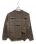 YOKE (ヨーク) CROSSING CABLE CREW NECK KNIT ブラウン サイズ:2：17000円