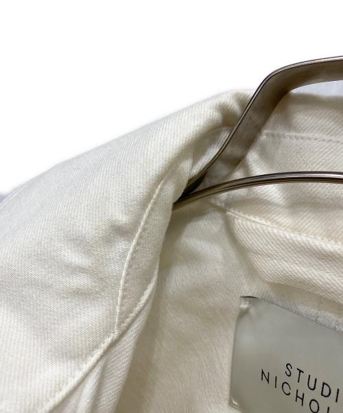 STUDIO NICHOLSON（スタジオ ニコルソン）STUDIO NICHOLSON (スタジオ ニコルソン) セルビッジデニムジャケット ホワイト サイズ:XSの古着・服飾アイテム
