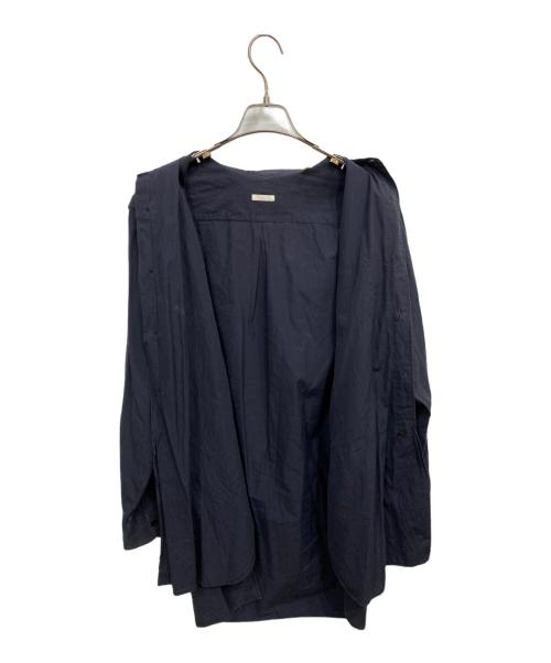 COMOLI（コモリ）COMOLI (コモリ) バンドカラーコットンボタンロングシャ ネイビー サイズ:1の古着・服飾アイテム